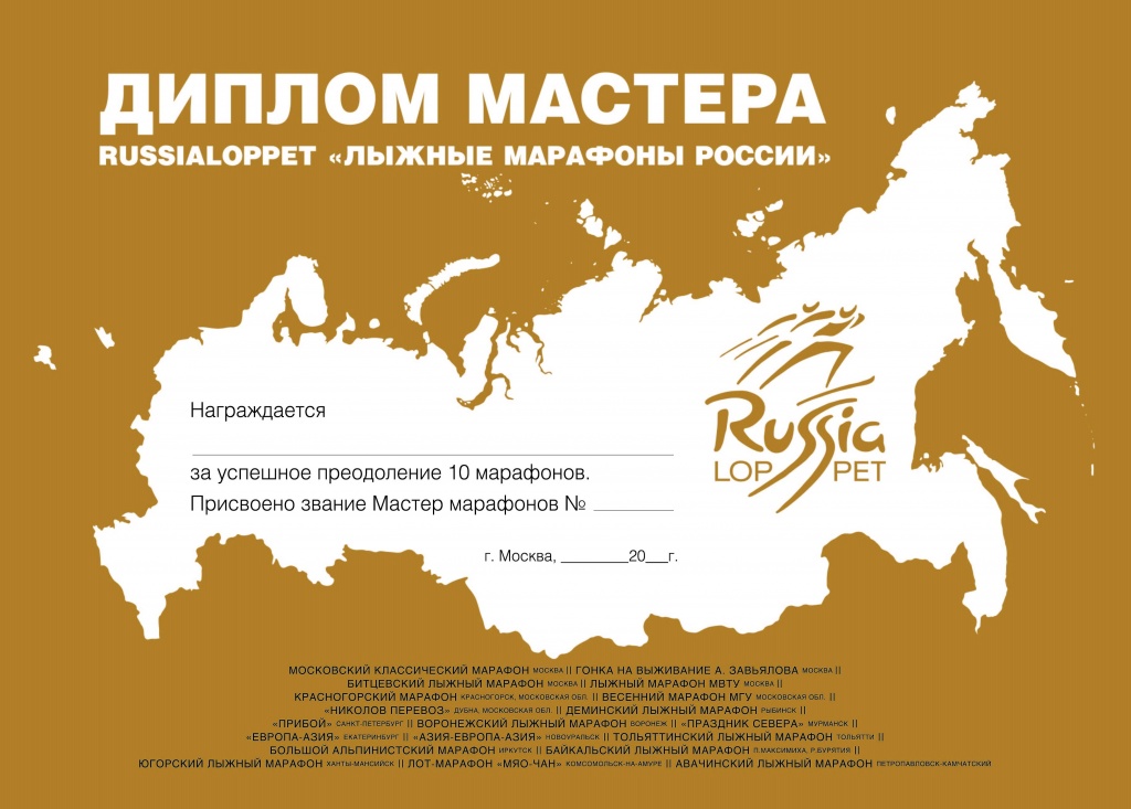 Russialoppet Diploma